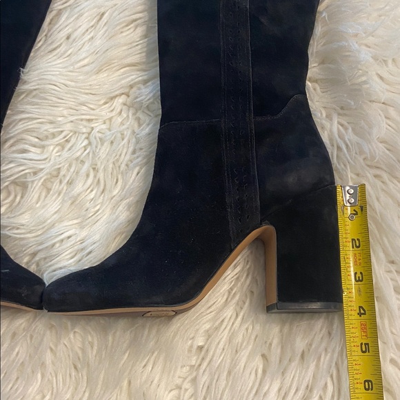 Franco Sarto Black Over the Knee Suede Boots size 7.5 BNWOT see all photos - Picture 3 of 16